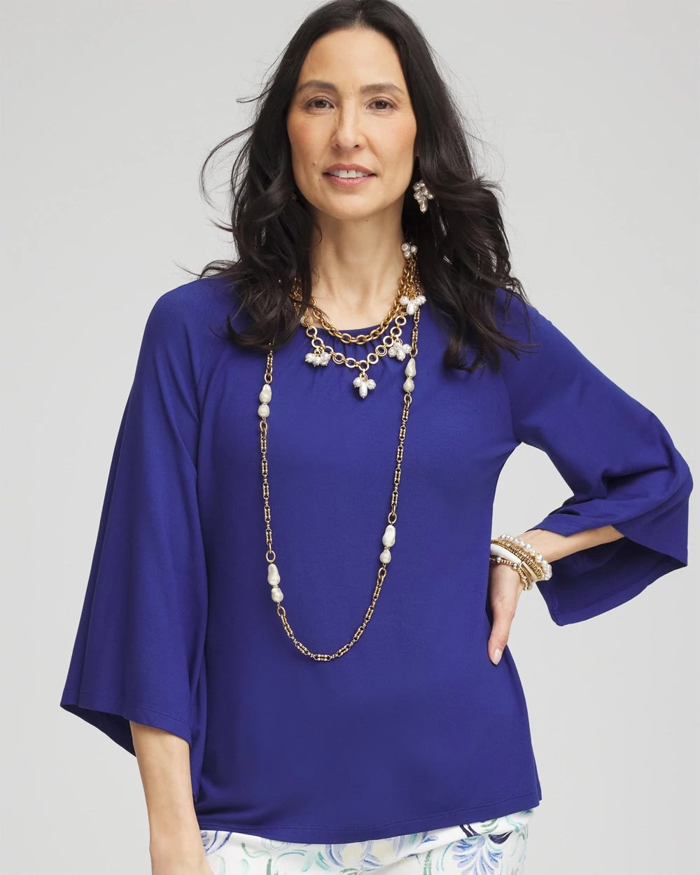 Chico's Online - Modern Pearl Clusters Choker Necklace