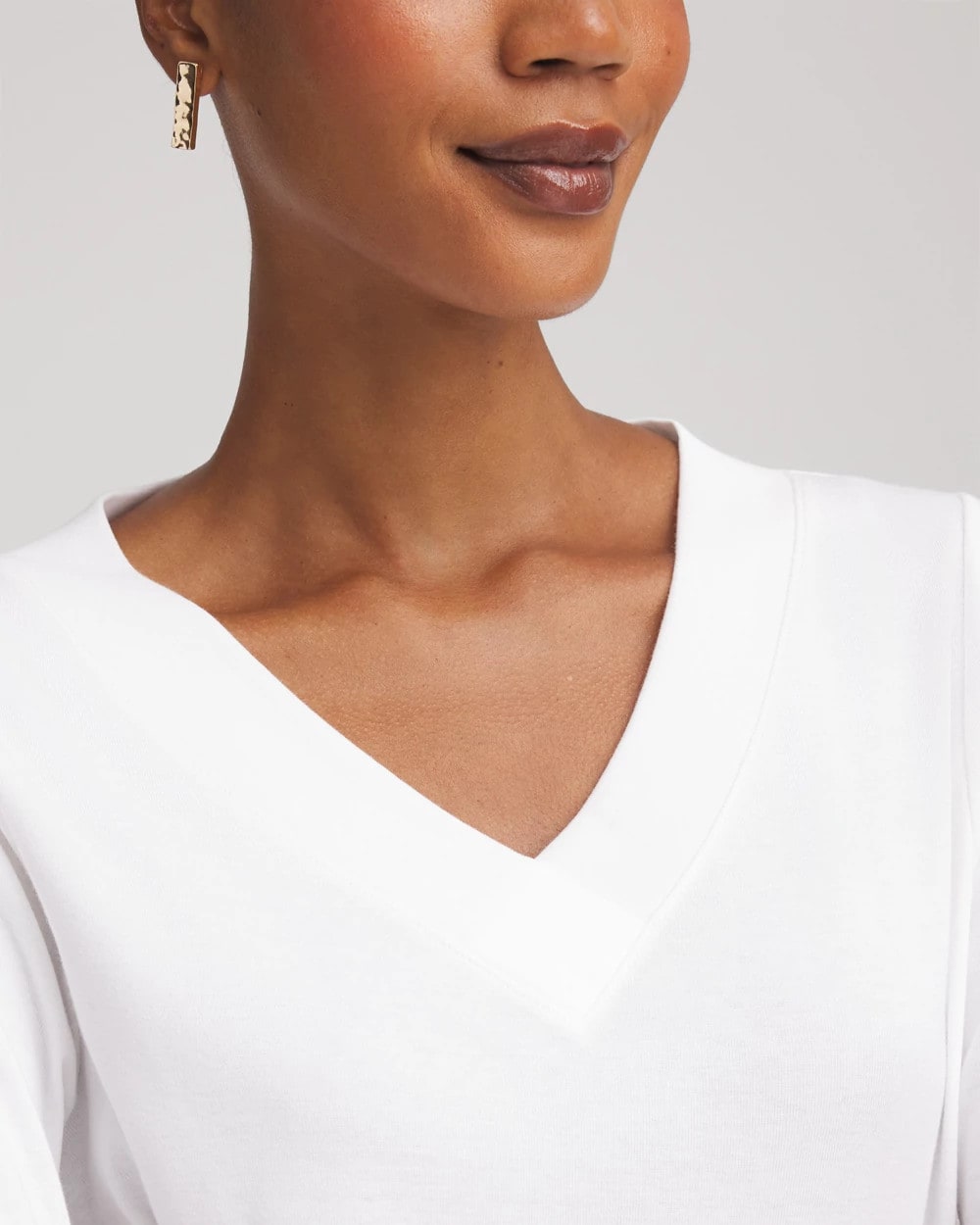 Chico's Online - Short Pima 3/4 Sleeve Tee