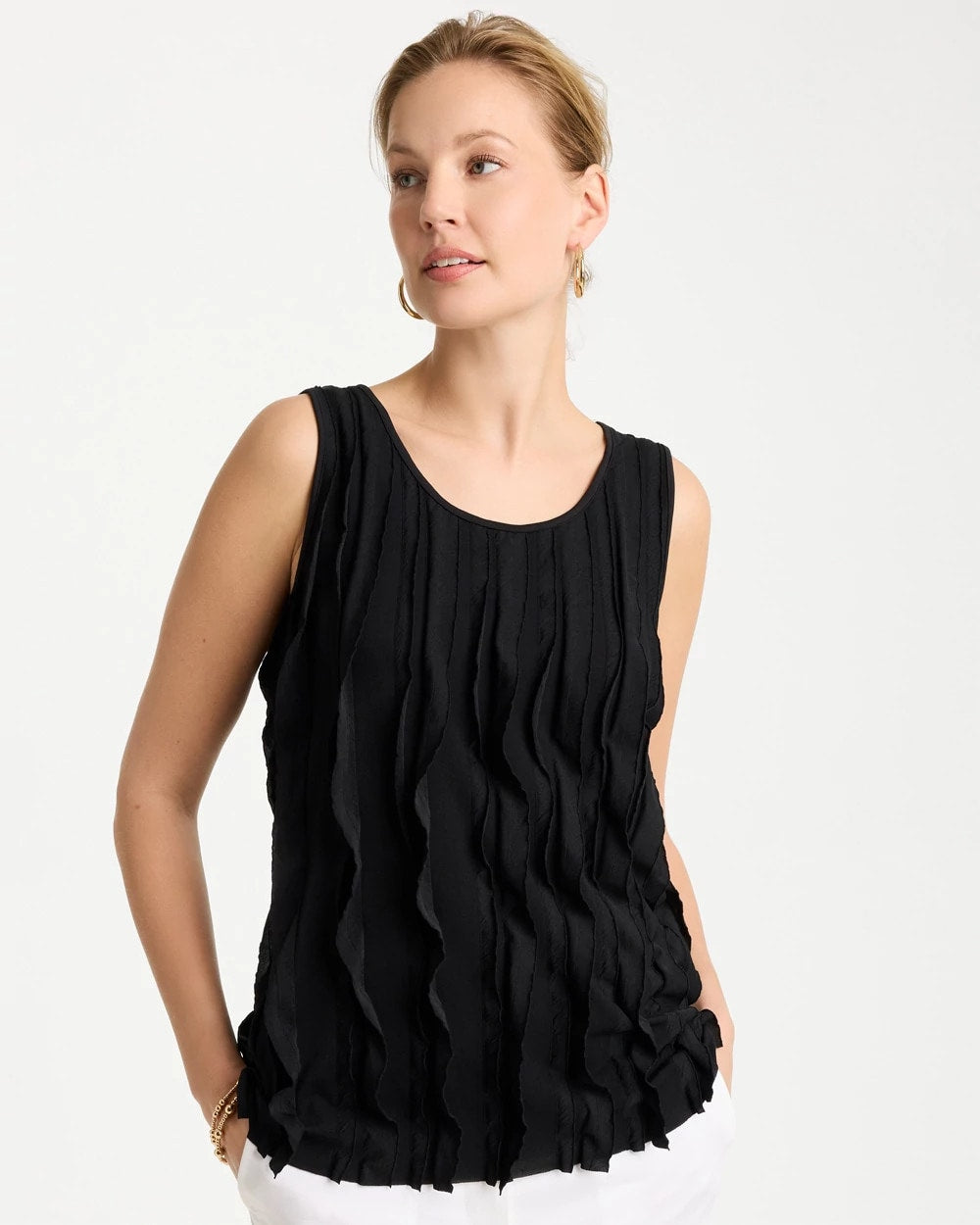 Chico's / 3-D Ruffled Tank