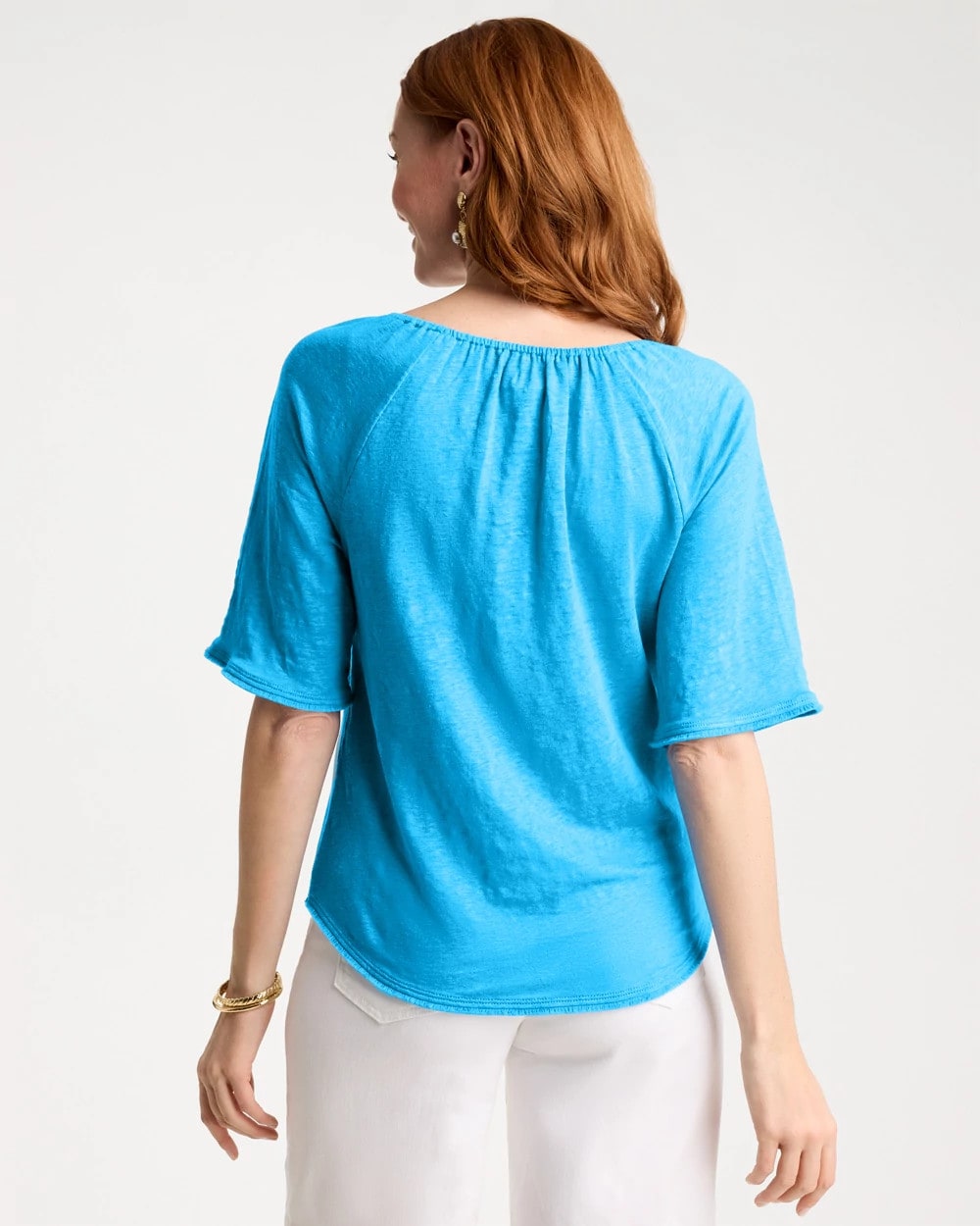 Chico's On Sale - Linen Fringed Tee