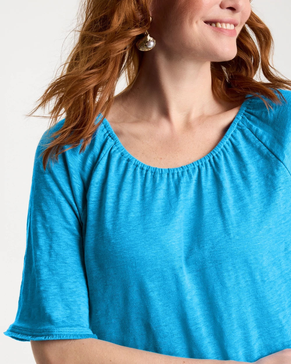 Chico's On Sale - Linen Fringed Tee