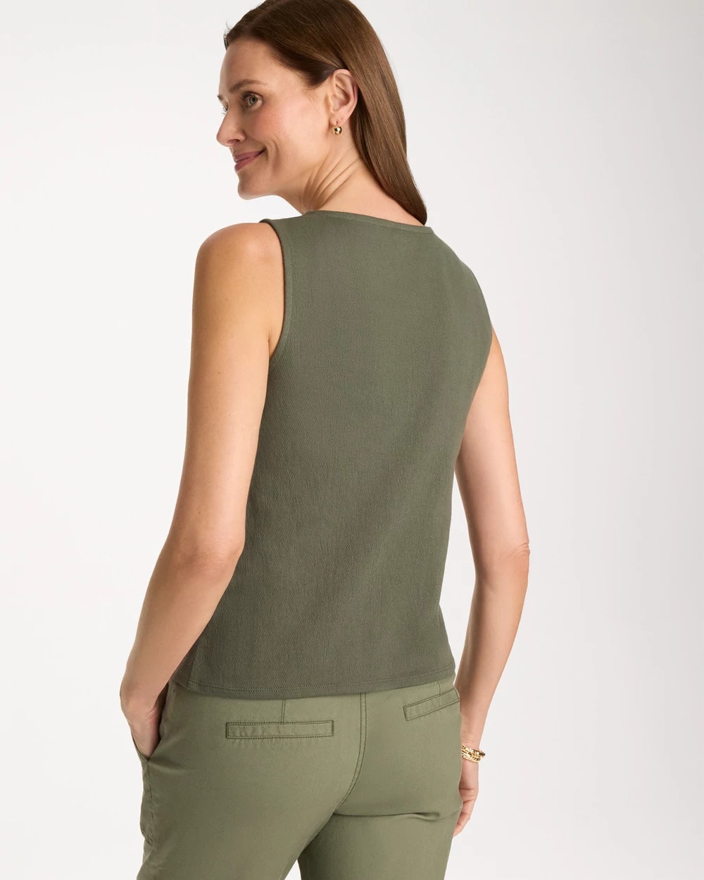Chico's Online - Knit Gauze Tank