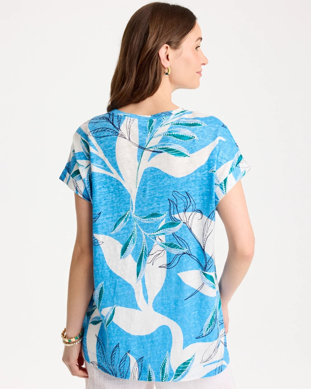 Chico's Discount - Printed Linen Button Tunic