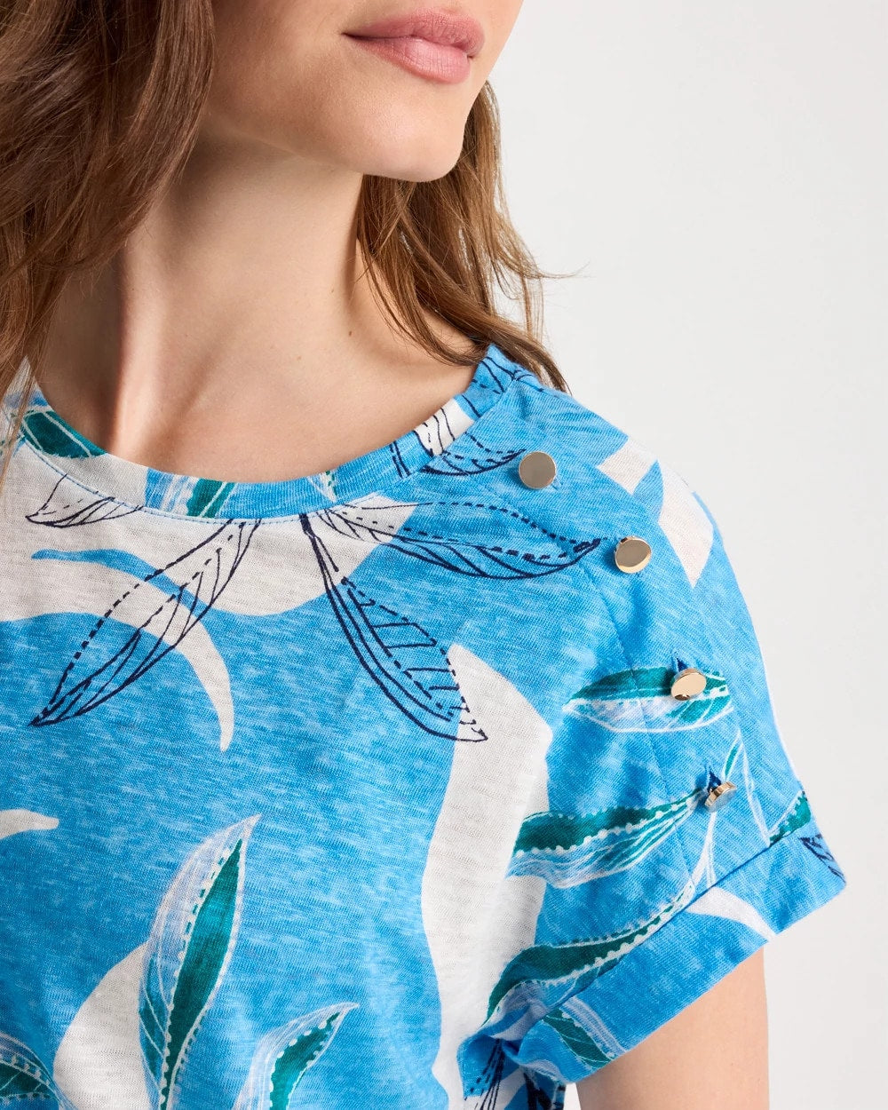 Chico's Discount - Printed Linen Button Tunic