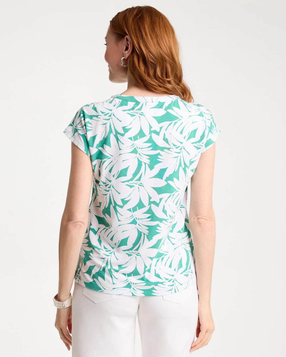 Chico's Sale - Refined Palm Button Tee
