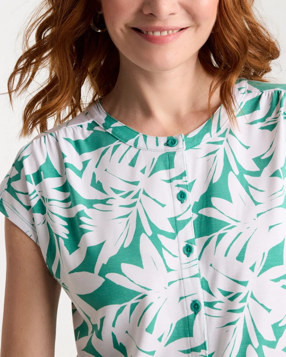 Chico's Sale - Refined Palm Button Tee