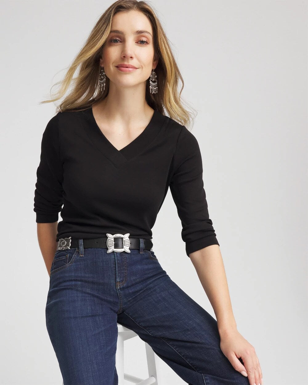 Chico's For Sale - Pima Cotton 3/4 Sleeve Tee