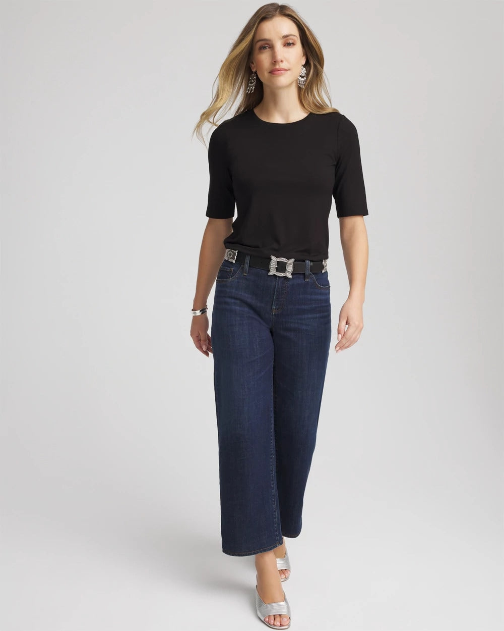 Chico's Outlet - Elbow Sleeve Tee