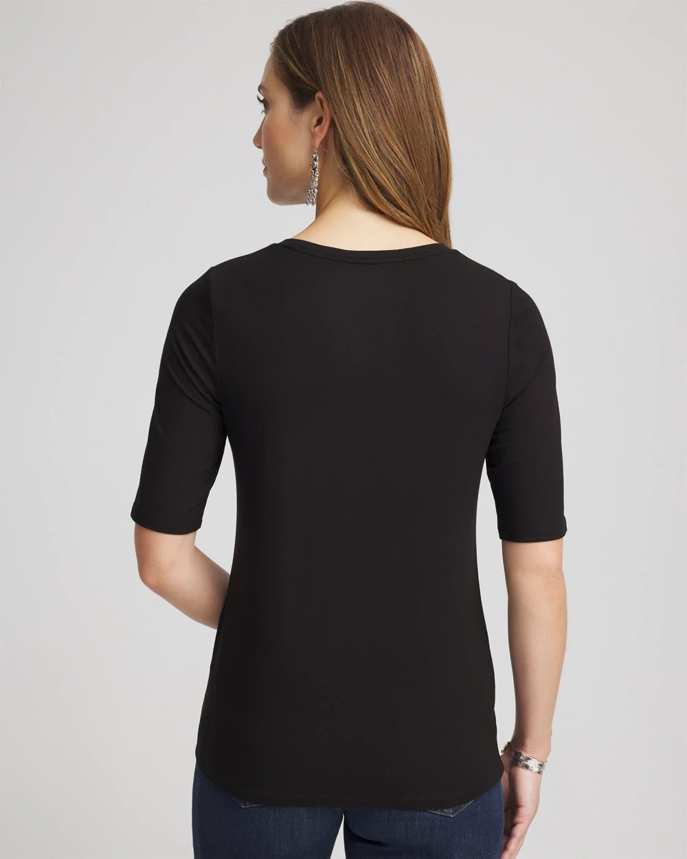 Chico's Outlet - Elbow Sleeve Tee