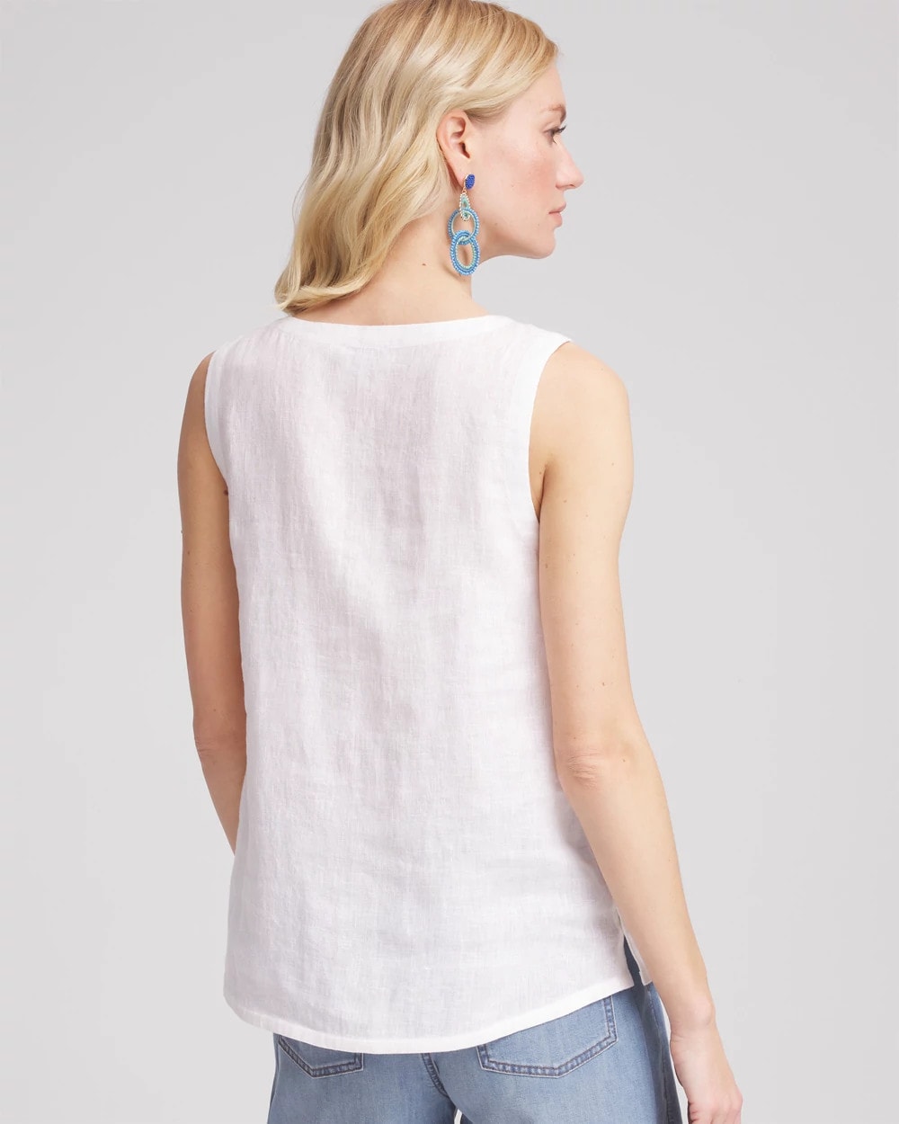 Chico's US - Sleeveless Linen Tank Top