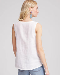 Chico's US - Sleeveless Linen Tank Top