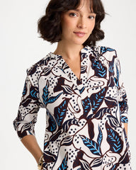 Chico's Discount - Poplin Cotton Popover Printed Dress