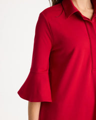 Chico's On Sale - Ponte Knit Flounce Sleeve Dress