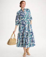 Chico's Outlet - Palm Cotton-Rayon Slub Shirtdress