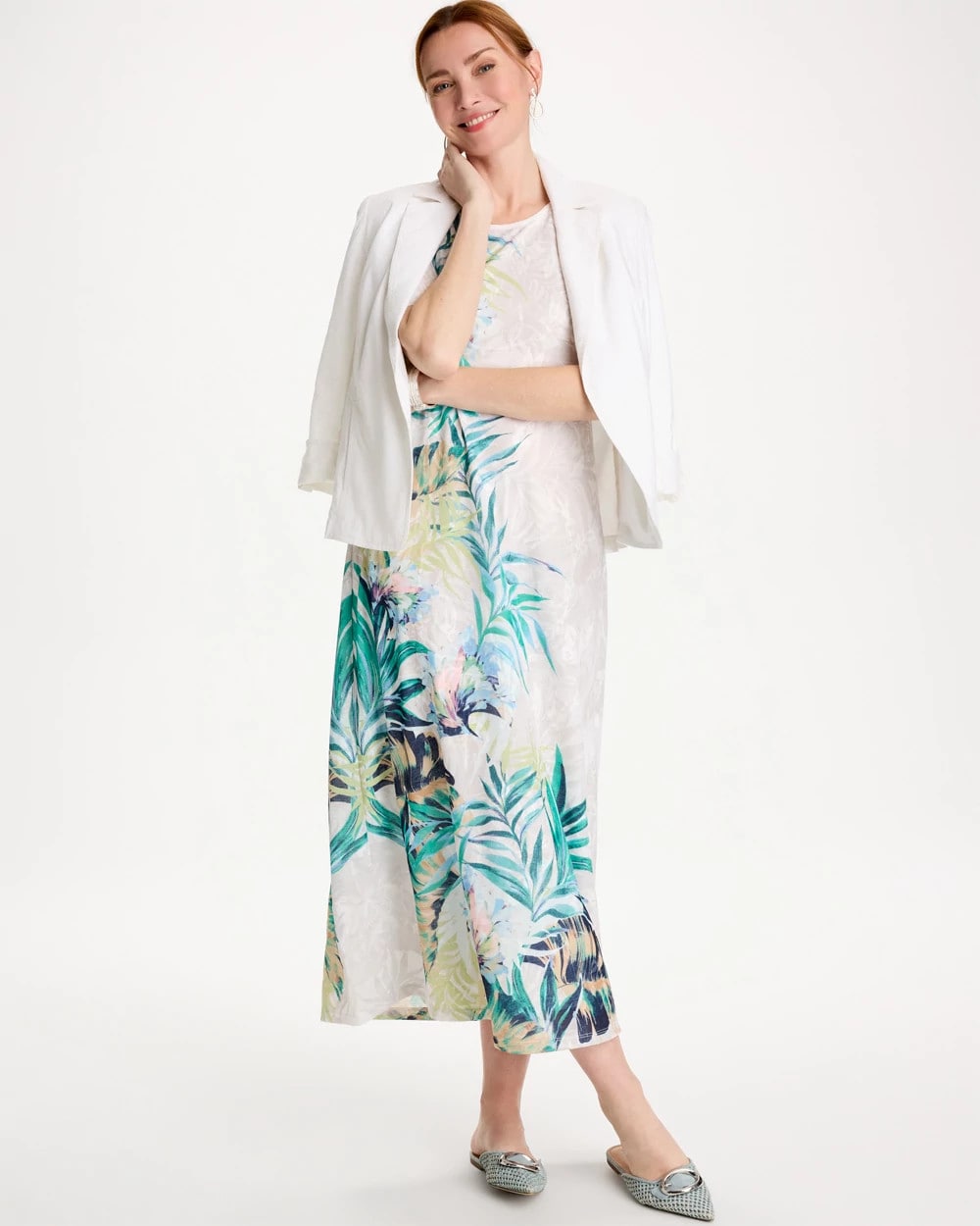 Chico's Sale - Jersey Knit Tropical Maxi Dress