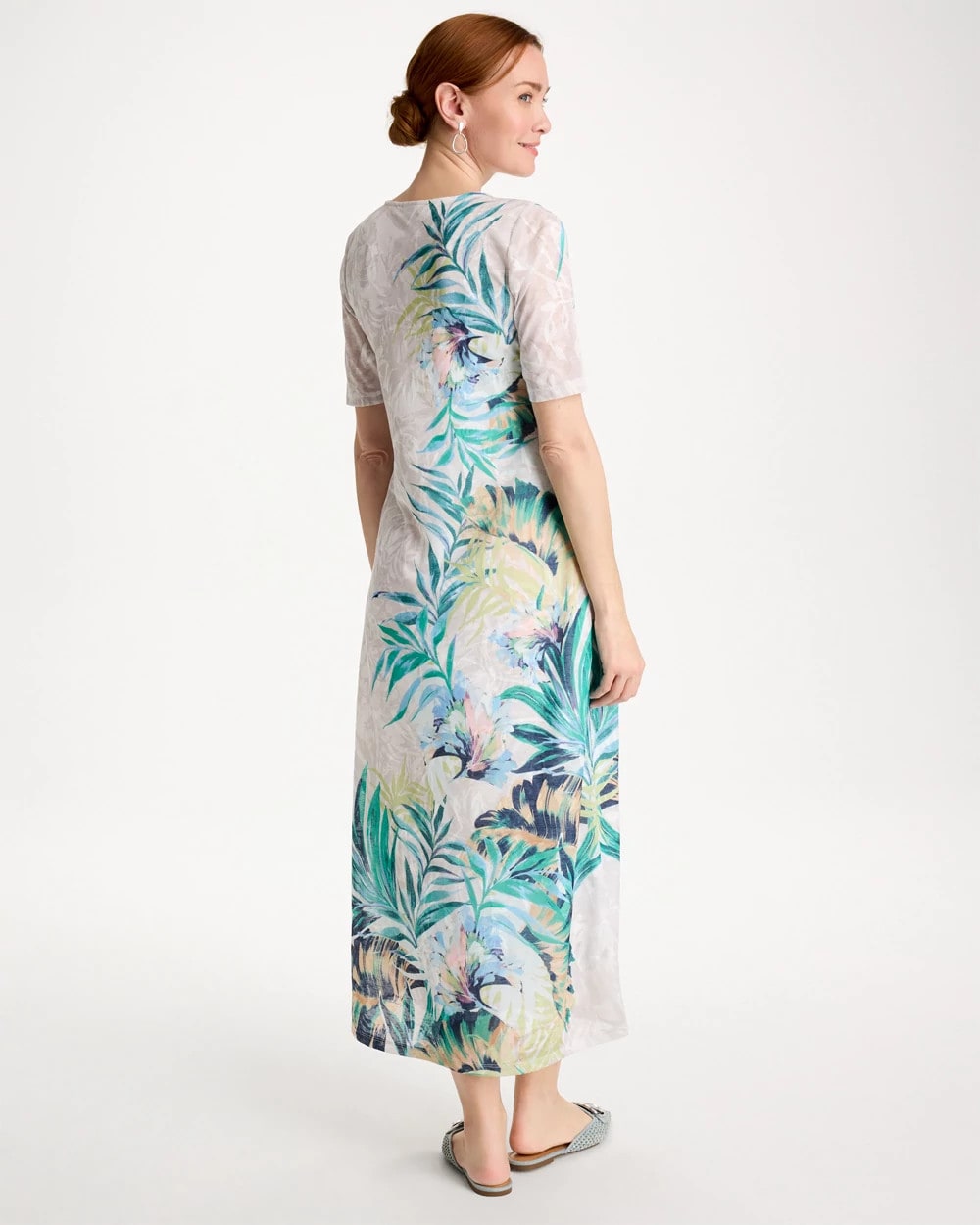 Chico's Sale - Jersey Knit Tropical Maxi Dress