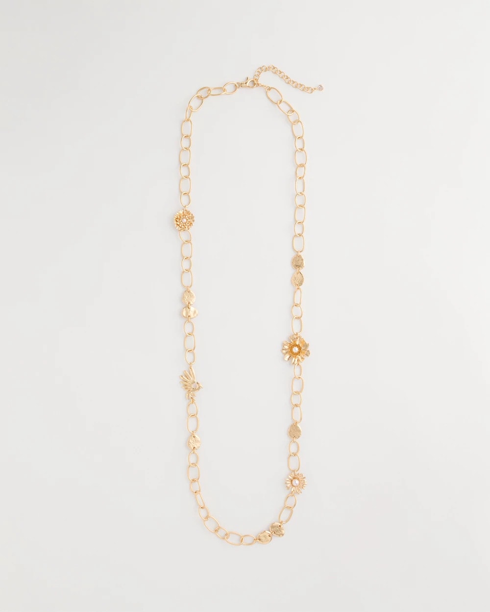 Chico's US - Flower Long Single-Strand Necklace