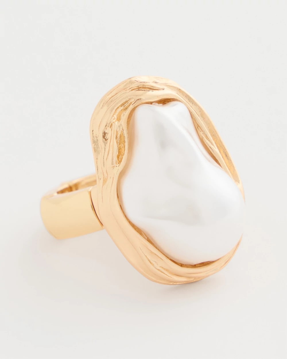 Chico's / Faux Pearl Stretch Ring