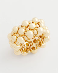 Chico's Gold Bead Stretch Ring