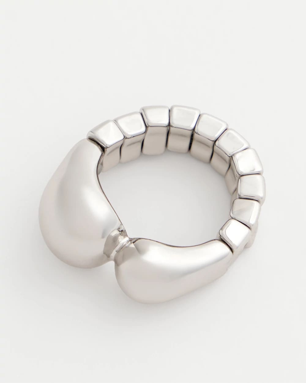 Chico's Discount - Curvy Silver Stretch Ring