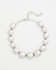 Chico's Sale - Silver Pebble Collar Necklace