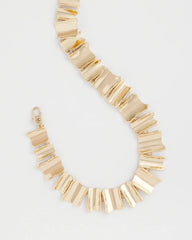 Chico's US - Gold Wave Collar Necklace