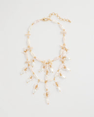 Chico's / Chico's Originals Pearl Cluster Bib Necklace