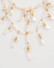 Chico's / Chico's Originals Pearl Cluster Bib Necklace