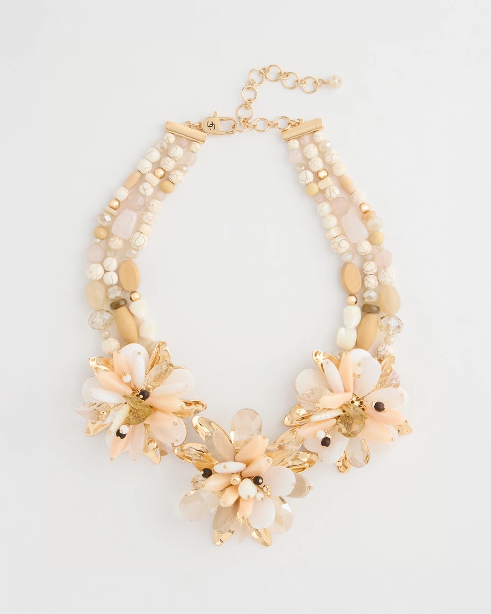 Chico's Online - Chico's Originals Neutral Floral Bib Necklace