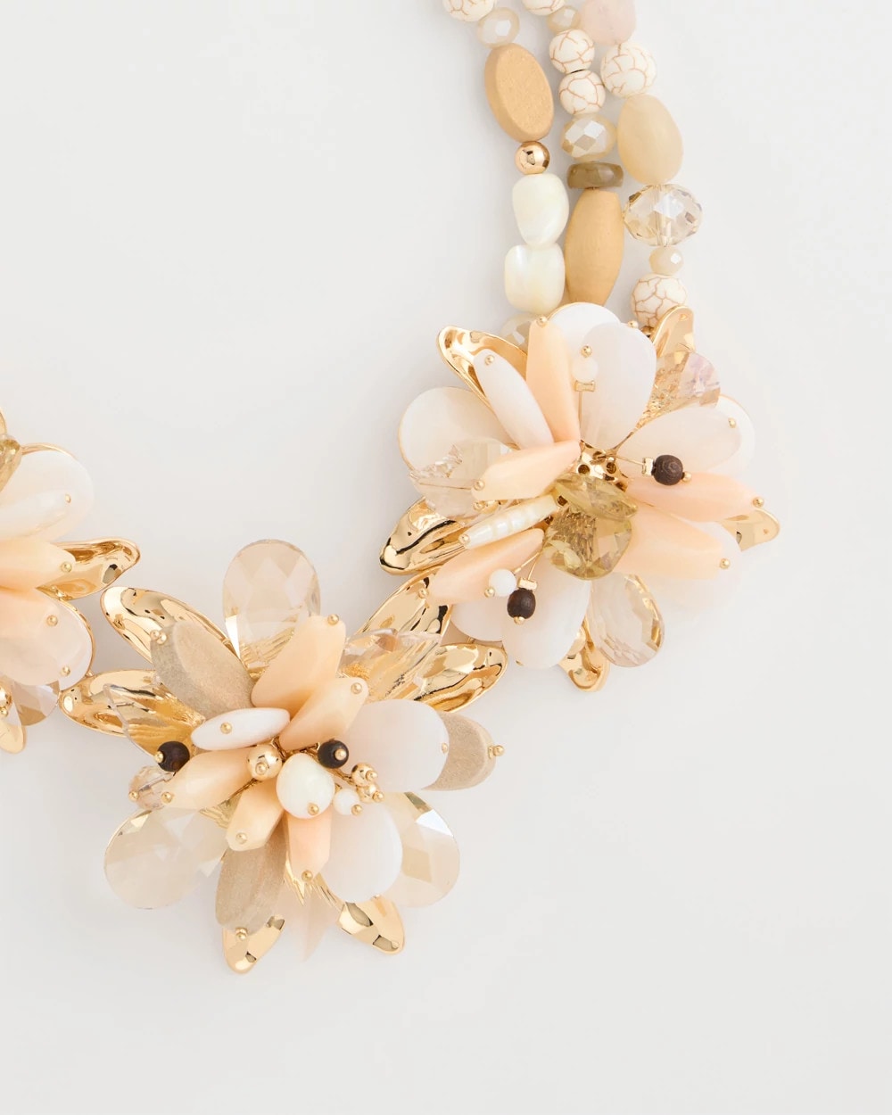 Chico's Online - Chico's Originals Neutral Floral Bib Necklace