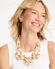 Chico's Online - Chico's Originals Neutral Floral Bib Necklace