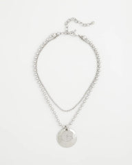 Chico's Sale - Short Silver Ball Chain Pendant