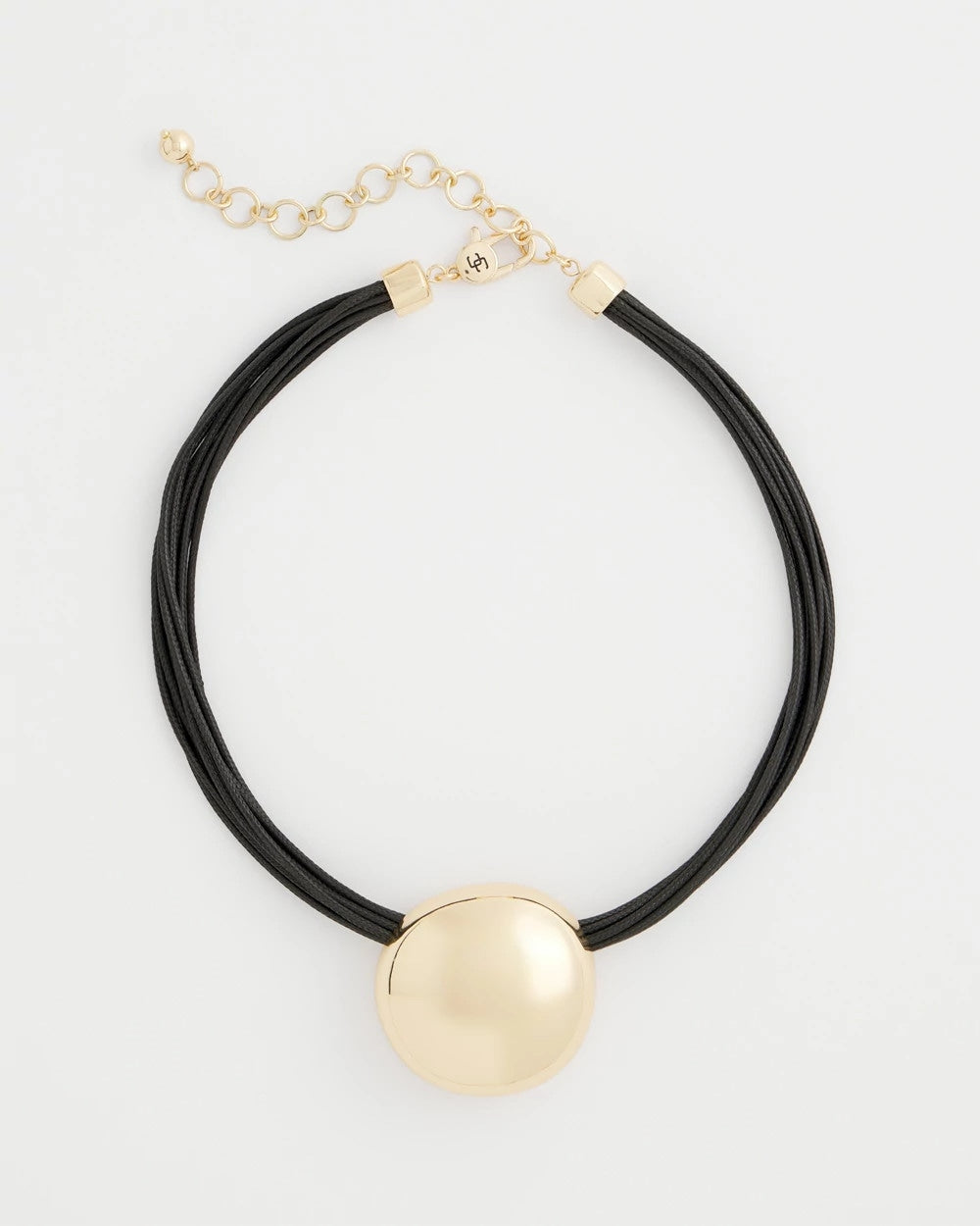 Chico's On Sale - Gold Pendant Cord Necklace