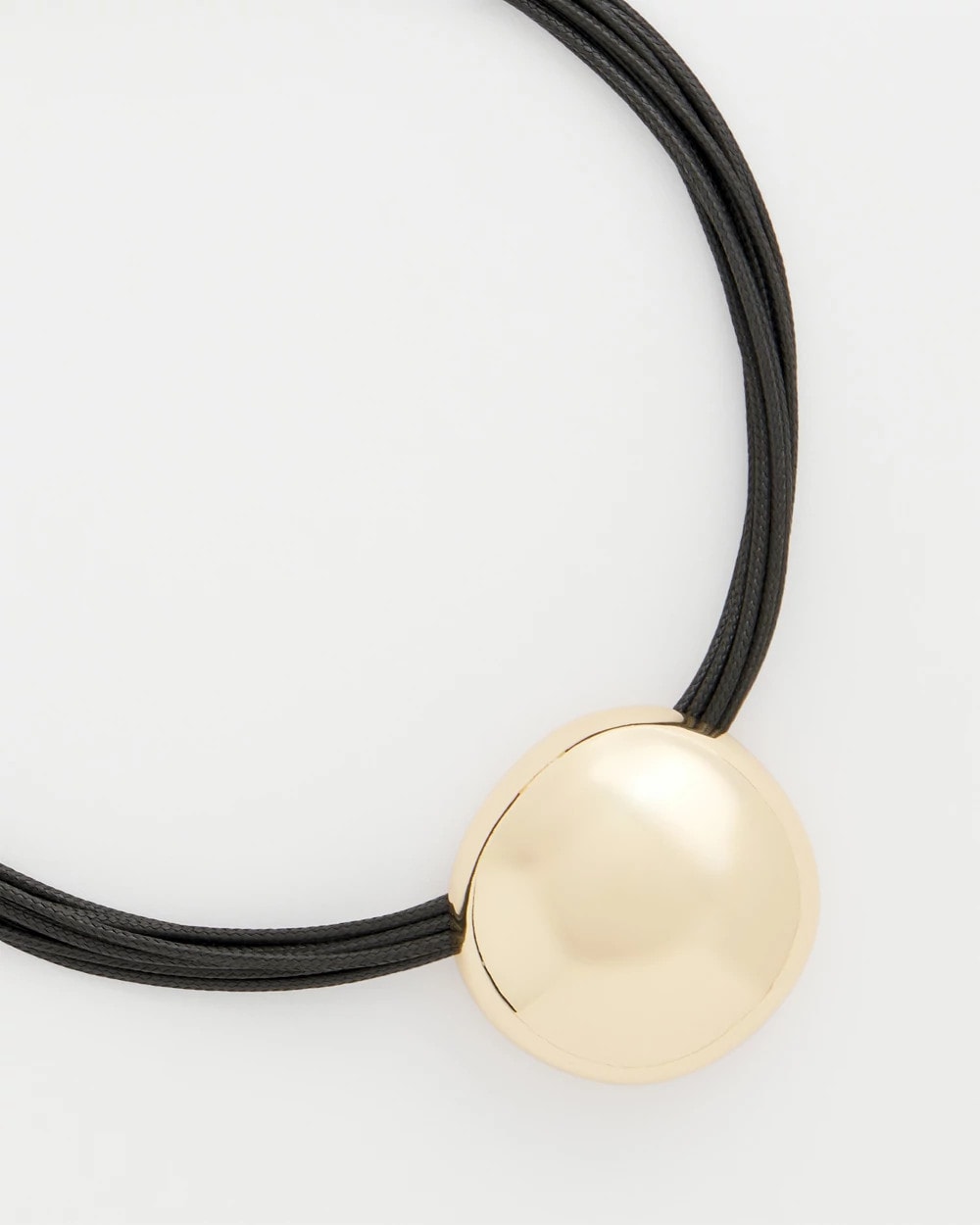 Chico's On Sale - Gold Pendant Cord Necklace