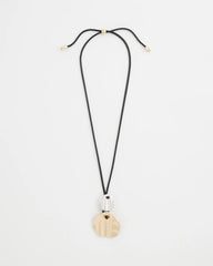 Chico's Outlet - Crinkle Mixed Metal Pendant