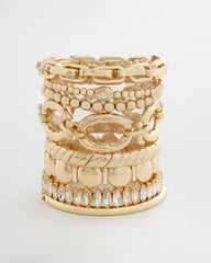 Chico's / Gold Link Stretch Bracelet