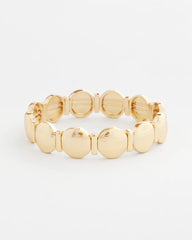 Chico's Discount - Textured Circle Stretch Bracelet