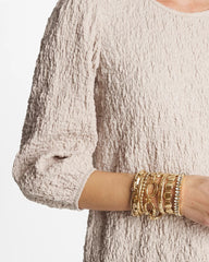 Chico's Discount - Textured Circle Stretch Bracelet