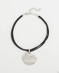 Chico's US - Silver Pendant On Cord