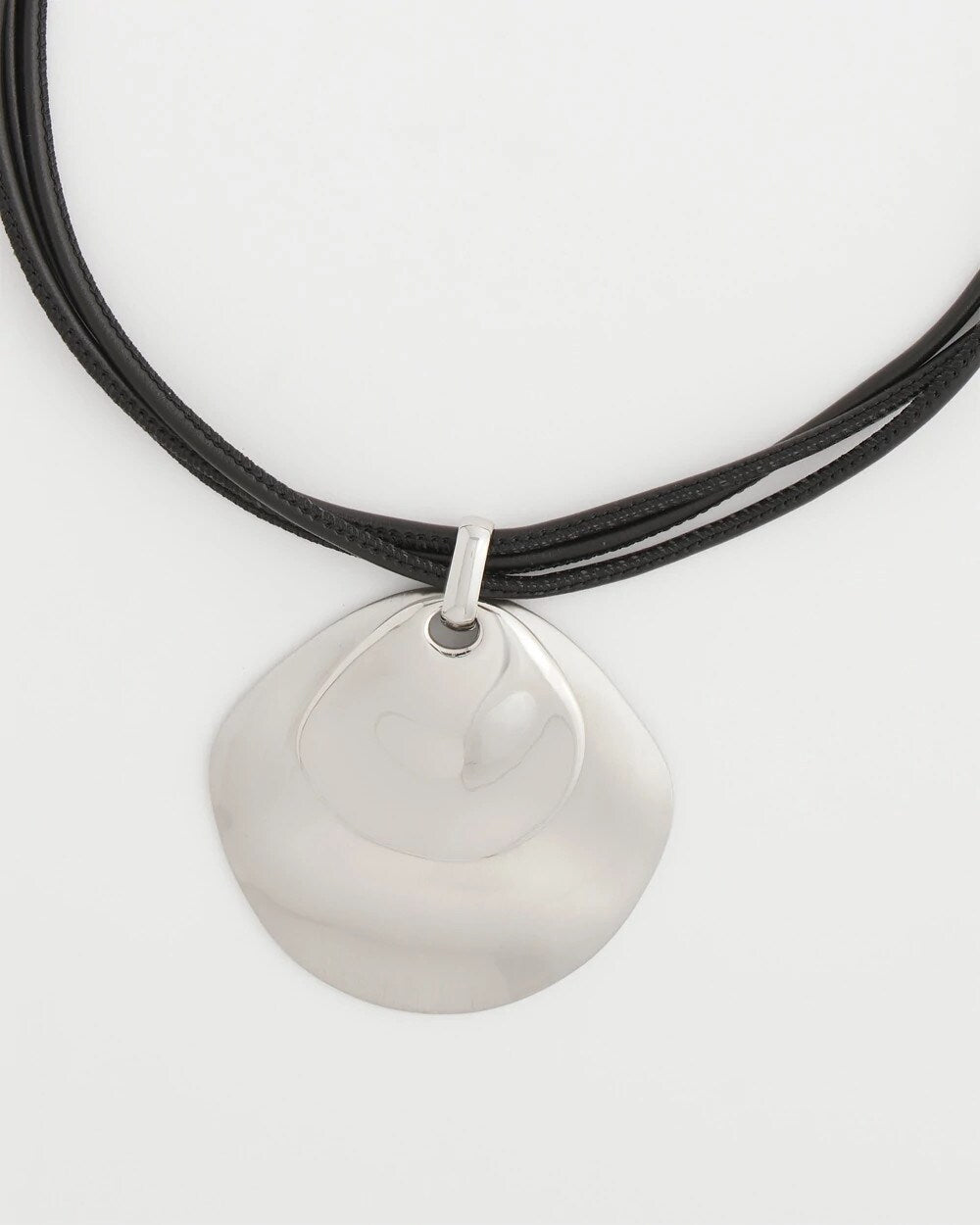 Chico's US - Silver Pendant On Cord