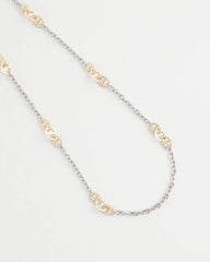 Chico's Mixed Metal Link Long Necklace