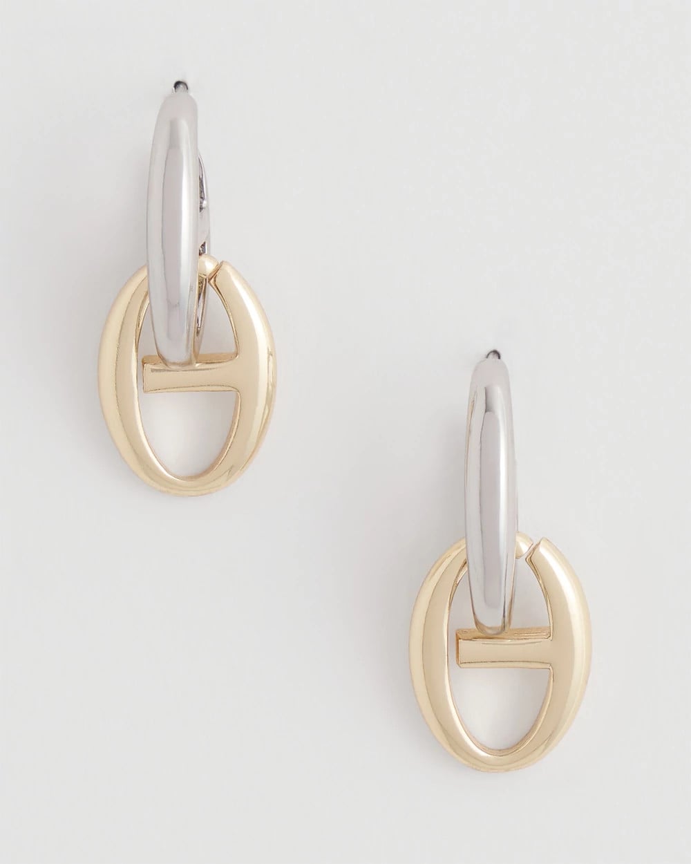 Chico's Discount - Mixed Metal Link Earrings