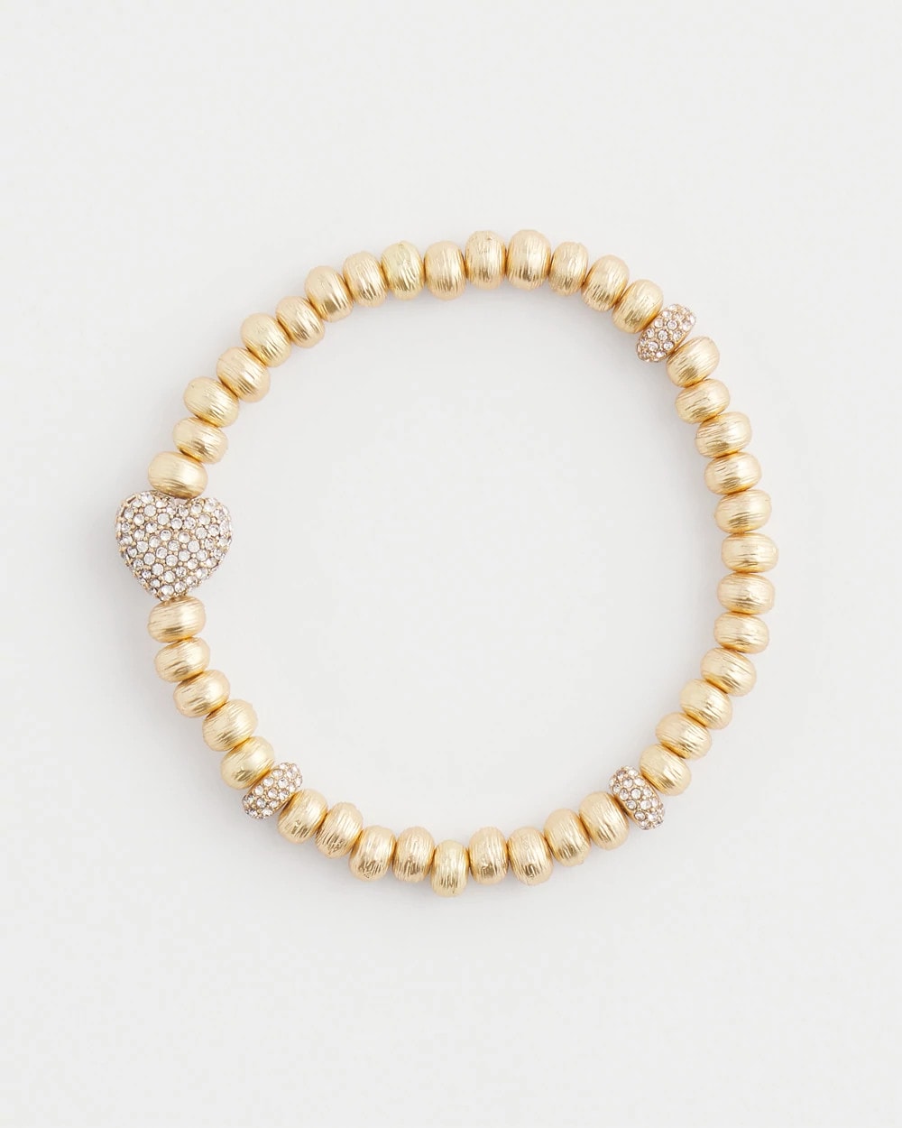 Chico's On Sale - Gold Heart Stretch Bracelet