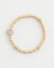 Chico's On Sale - Gold Heart Stretch Bracelet
