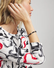 Chico's For Sale - Black Barrel Bead Stretch Bracelet