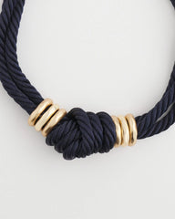 Chico's For Sale - Navy Knot Rope Necklace