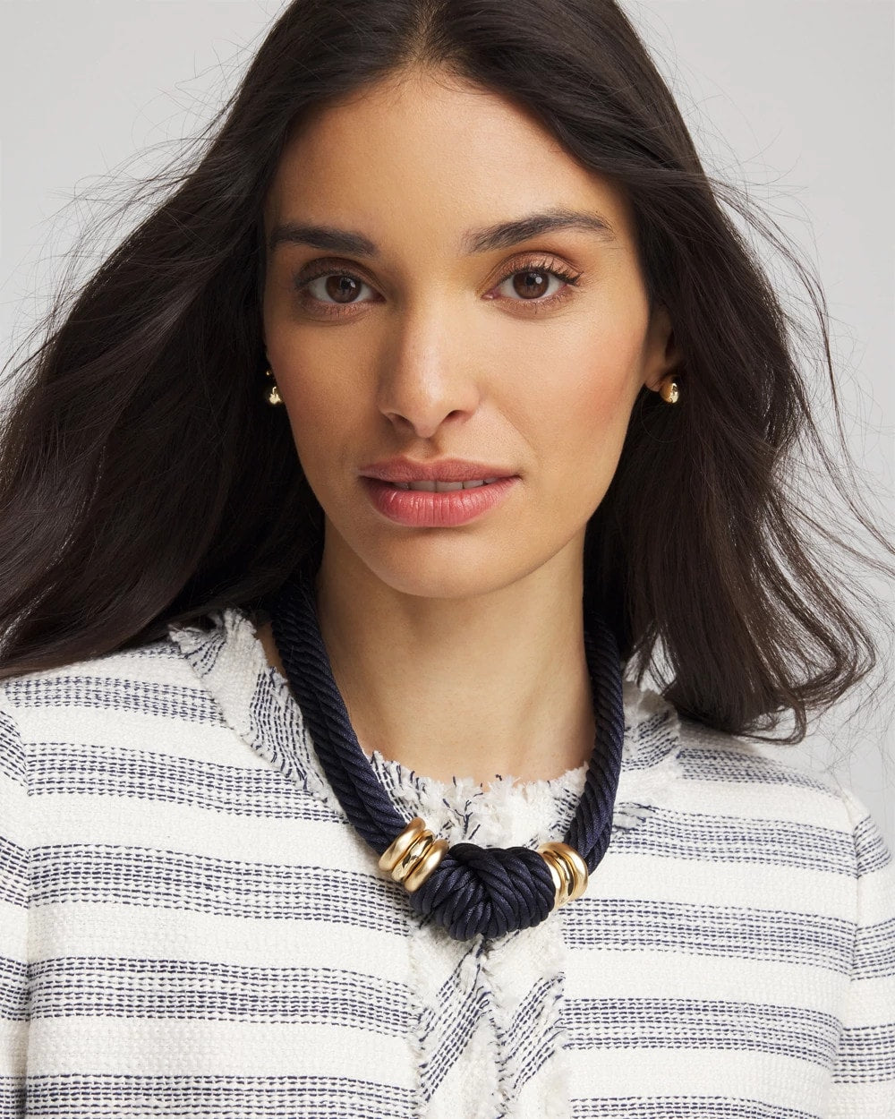 Chico's For Sale - Navy Knot Rope Necklace