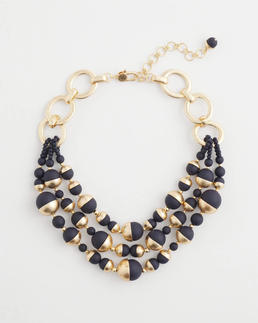 Chico's Online - Gold & Navy Bead Necklace