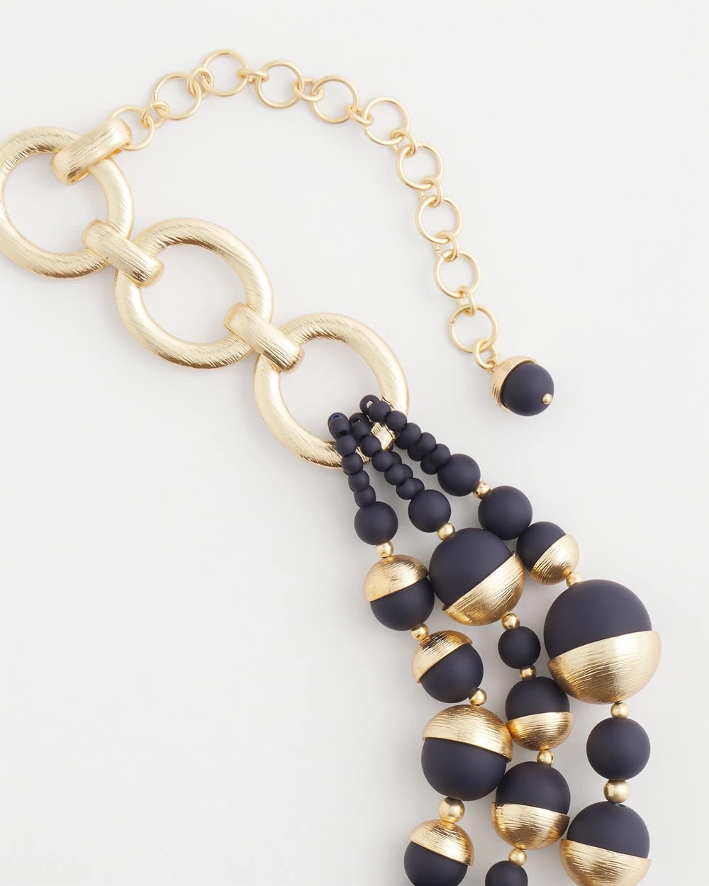 Chico's Online - Gold & Navy Bead Necklace