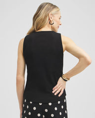 Chico's Outlet - Ribbed High Neck Tank